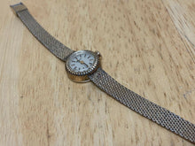 Load image into Gallery viewer, Vintage Bulova Lady 10k Gold Filled Mesh Band Hand-Wind Mechanical Watch Hours
