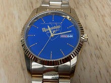 Load image into Gallery viewer, Roundup Monsanto Men Gold Tone Fluted Bezel Analog Quartz Watch Hour~New Battery
