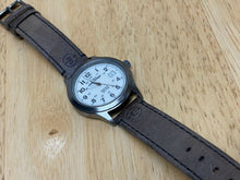 Load image into Gallery viewer, Timex Expedition Men 50m Gun Metal Leather Analog Quartz Watch Hours~New Battery
