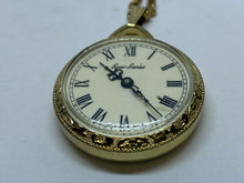 Load image into Gallery viewer, Vintage Ever Swiss Lady Ornate Gold Tone Hand-Wind Mechanical Pocket Watch Hours
