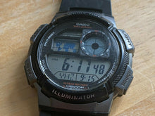 Load image into Gallery viewer, Casio AE-1000W Men Silver Black Digital Alarm Chrono Quartz Watch Hours~New Batt
