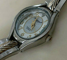 Load image into Gallery viewer, Precision By Gruen Lady Real Diamond Silver Analog Quartz Watch Hour~New Battery
