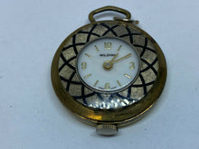 Load image into Gallery viewer, VTG Woldman Lady Swiss Gold Tone Hand-Wind Necklace Pendant Pocket Watch Hours
