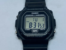 Load image into Gallery viewer, Casio F-108WH Mens All Black Digital Alarm Chrono Quartz Watch Hours~New Battery
