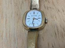 Load image into Gallery viewer, Vintage Elgin Lady 17 Jewels Gold Tone Barrel Hand-Wind Mechanical Watch Hours
