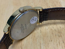Load image into Gallery viewer, Timex Indiglo Mens 30m Gold White Leather Analog Quartz Watch Hours~New Battery
