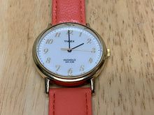 Load image into Gallery viewer, Retro Timex Indiglo Men 30m Gold Tone Leather Analog Quartz Watch Hours~New Batt
