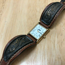 Load image into Gallery viewer, Vintage VGT Lady Hot Style Rectangle Fancy Cuff Quartz Watch Hours~New Battery
