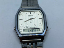 Load image into Gallery viewer, Vintage Casio AQ-200 Module 303 Men Analog Digital Chrono Watch Hour~New Battery
