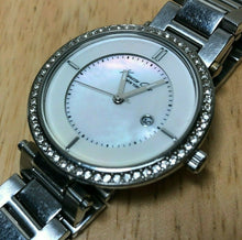 Load image into Gallery viewer, Kenneth Cole Lady Silver Rhinestone MOP Analog Quartz Watch Hour~Date~New Batter
