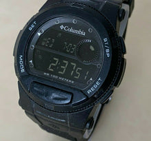 Load image into Gallery viewer, Dakota Mens 100m Black Reverse LCD Digital Alarm Chrono Watch Hours~New Battery
