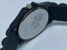 Load image into Gallery viewer, Mizzou Mens Black Yellow Rhinestone Japan Movt Analog Quartz Watch Hour~New Batt
