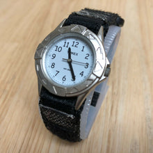 Load image into Gallery viewer, Timex Lady 30m Silver White Nylon Band Analog Quartz Watch Hours~New Battery
