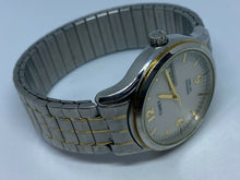 Load image into Gallery viewer, Timex Mens 30m Dual Tone Stretch Analog Quartz Watch Hours~Day Date~New Battery
