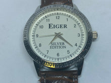 Load image into Gallery viewer, Unused EIGER Silver Edition Men Fancy Bezel Analog Quartz Watch Hour~New Battery
