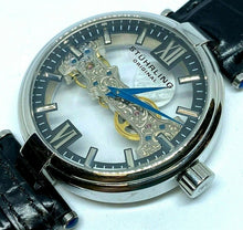 Load image into Gallery viewer, Rare Stuhrling ST-90005 Men 50m 20 Jewel Skeleton Self-Wind Automatic Watch Hour
