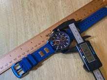 Load image into Gallery viewer, Mini Focus Mens 50m Blue Analog Quartz Chronograph Watch Hours~Date~New Battery

