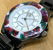 Load image into Gallery viewer, Isaac Mizrahi Lady 30m Ceramic Flower Bezel Analog Quartz Watch Hours~New Batter

