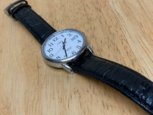 Load image into Gallery viewer, Timex Indiglo Mens 30m Silver White Leather Analog Quartz Watch Hour~New Battery
