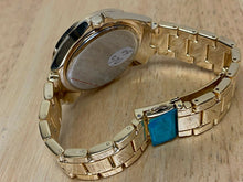 Load image into Gallery viewer, Unused ORTZ Men Gold Tone Bling Rhinestone Analog Quartz Watch Hours~New Battery
