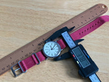 Load image into Gallery viewer, Timex Weekender Indiglo Mens Silver White Analog Quartz Watch Hours~New Battery
