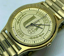 Load image into Gallery viewer, Hamilton Aircraft UA 9812U Men Gold Tone Swiss Analog Quartz Watch Hour~New Batt
