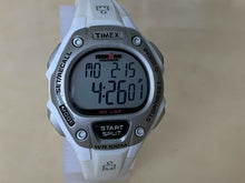 Load image into Gallery viewer, Timex Ironman Lady 100m Silver White Digital Alarm Chrono Watch Hour~New Battery
