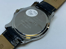 Load image into Gallery viewer, Dufonte Mens Small Seconds Leather Silver Analog Quartz Watch Hours~New Battery
