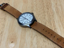 Load image into Gallery viewer, Timex Expedition Men 50m Gun Metal Leather Analog Quartz Watch Hours~New Battery
