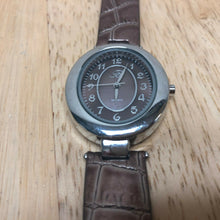 Load image into Gallery viewer, B Logo BTV065 Mens Lady Silver Brown Oval Analog Quartz Watch Hours~New Battery
