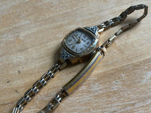 Load image into Gallery viewer, VTG Bulova 23 Lady 10k RGP GF 2 Real Diamonds Hand-Wind Mechanical Watch Hours
