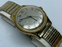 Load image into Gallery viewer, VTG Timex Marlin 27820-10580 Men Gold Tone Hand-Wind Mechanical Watch Hours~Date
