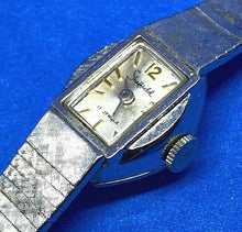 Load image into Gallery viewer, Vintage Sheffield Lady 17 Jewels Silver Barrel Hand-Wind Mechanical Watch Hours
