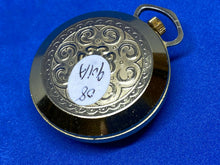 Load image into Gallery viewer, VTG Roxhall Swiss Lady Mystery Dial Hand-Wind Necklace Pendant Pocket Watch Hour
