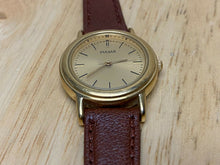 Load image into Gallery viewer, VTG Pulsar V501-X025 Lady Gold Tone Leather Analog Quartz Watch Hour~New Battery
