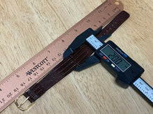 Load image into Gallery viewer, Original Seiko Canada Brown Genuine Leather Gold Buckle Watch Strap Band~20mm
