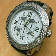 Load image into Gallery viewer, TM Japan Movt Men 12 Tested Genuine Diamonds Analog Quartz Watch Hour~New Batter
