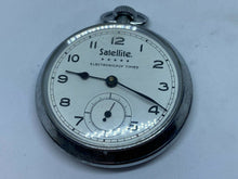 Load image into Gallery viewer, VTG Satellite Small Seconds Men Silver Hand-Wind Mechanical Pocket Watch Hours
