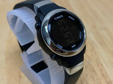 Load image into Gallery viewer, Timex Lady Silver Black Reverse LCD Digital Alarm Chrono Watch Hours~New Battery
