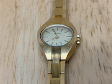 Load image into Gallery viewer, Nice Vintage Bucherer Swiss Lady Gold Tone Oval Hand-Wind Mechanical Watch Hours
