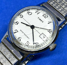 Load image into Gallery viewer, Vintage Timex Sprite Mens Small Silver Hairline Hand-Wind Mechanical Watch Hours
