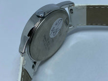 Load image into Gallery viewer, Timex Men Silver White Textured Dial Leather Analog Quartz Watch Hour~New Batter
