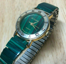 Load image into Gallery viewer, Vintage M Cassini Lady Green Faux Rock Roman Analog Quartz Watch Hour~New Batter
