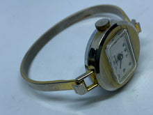 Load image into Gallery viewer, Vintage Lucerne Swiss Gold Tone Lady Cuff Bangle Hand-Wind Mechanical Watch Hour
