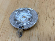 Load image into Gallery viewer, VTG Webster Swiss Lady Silver Thick Crystal Hand-Wind Pendant Pocket Watch Hours
