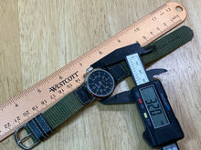 Load image into Gallery viewer, Vintage Milan Men Lady Green Fabric Military Analog Quartz Watch Hour~New Batter
