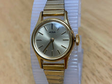 Load image into Gallery viewer, Vintage Acqua-Timex Lady Gold Tone Stretch Band Hand-Wind Mechanical Watch Hours

