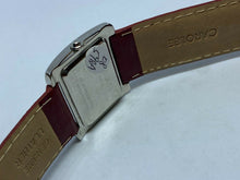 Load image into Gallery viewer, Nice Carolee Men Lady silver Leather Swiss Analog Quartz Watch Hours~New Battery
