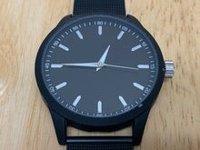 Load image into Gallery viewer, FMD Mens All Black Japan Movt Mesh Band Analog Quartz Watch Hours~New Battery
