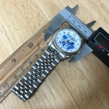 Load image into Gallery viewer, Vintage Silver Fluted Bezel Wellington High School Quartz Watch Hour~New Battery
